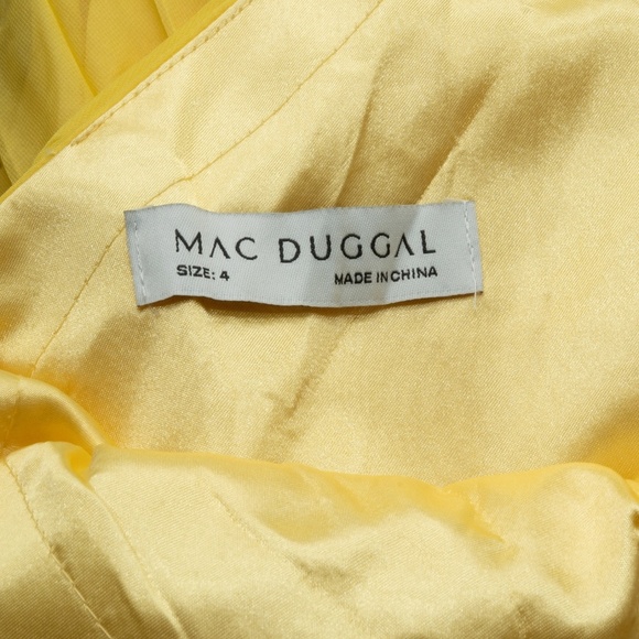 Mac Duggal Yellow Prom Dress - Picture 5 of 14